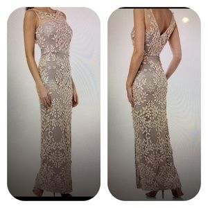 Embroidered Lace Gown